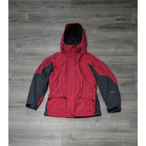 Vintage Columbia Jacket Womens Small Red 3 In 1 Fleece Omni Tech‎ Ski Coat